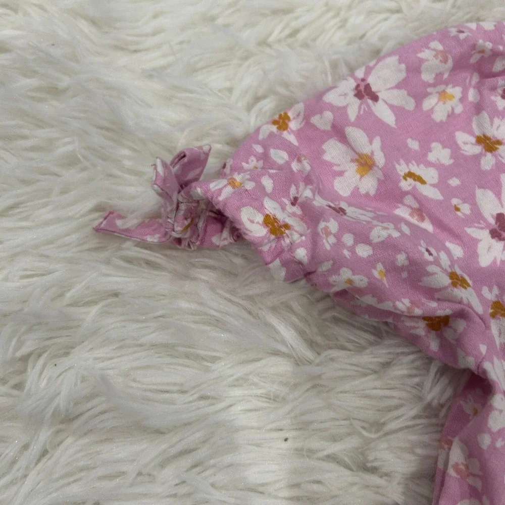 OshKosh Floral Dress Girls Pink‎ Short Sleeve Casual Summer 4T